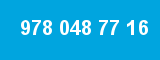 978 048 77 16 978 048 77 16